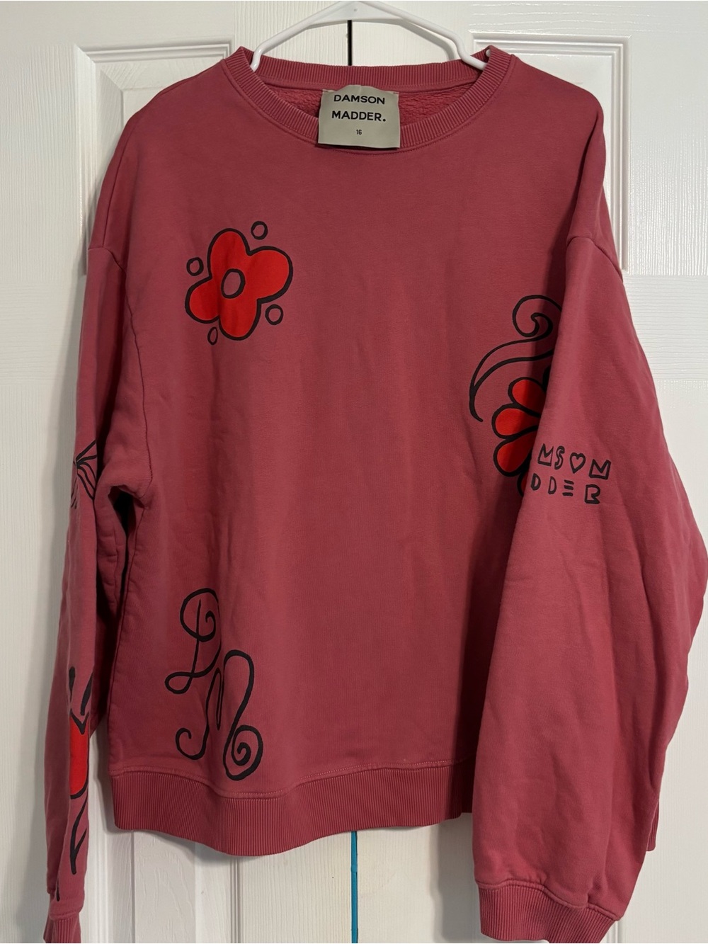 Damson Madder Cotton Doodle Matching Set - Picture 2 of 11